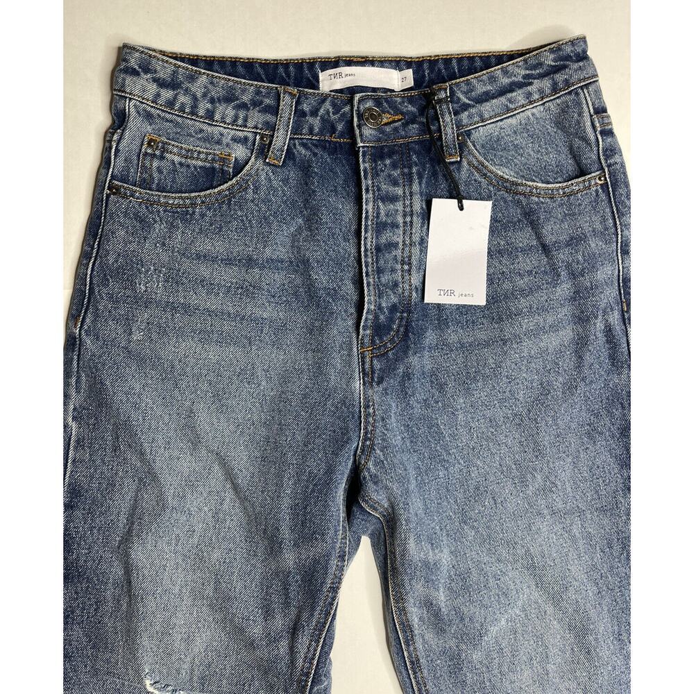 TNR Women’s Jeans Distressed Medium Wash Size 27 Cropped - Picture 6 of 10